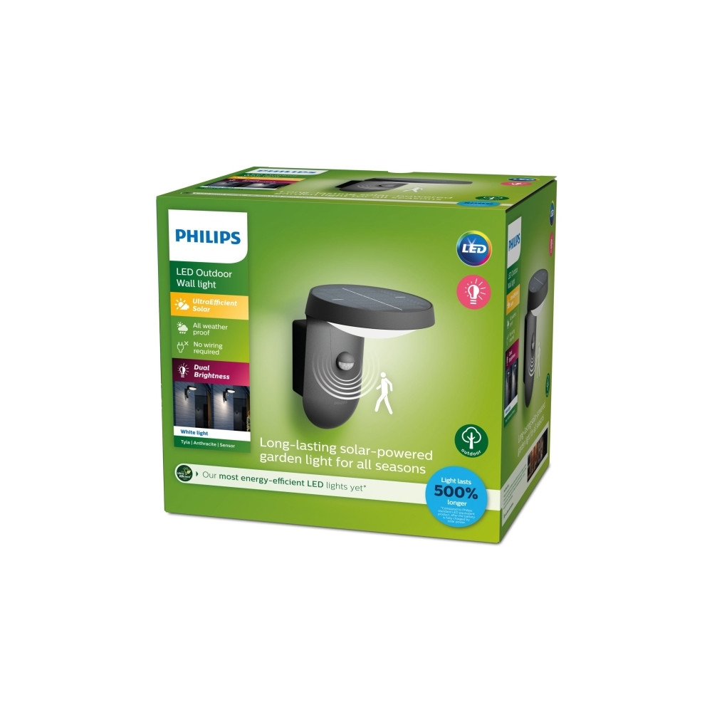 Produktbild för Philips Tyla vägglampa 1,2 W, Väggbelysning för utomhusbruk,...