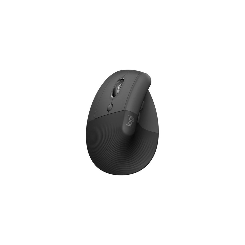 Produktbild för Logitech Lift Vertical Ergonomic Mouse - vertikal mus - Bluetooth, 2.4 GHz - grafit
