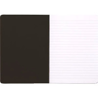 Produktbild för Rhodia blockhäft  e A5 linjerat – svart omslag – 80 g – 48 s...
