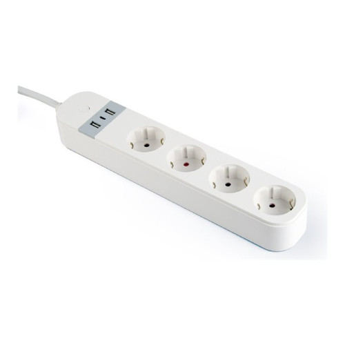 Gembird Gembird TSL-PS-S4U-01-W - smart kraftlist - 3680 watt