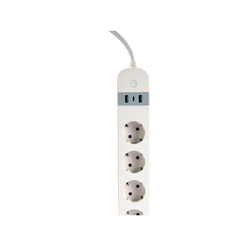 Produktbild för Gembird TSL-PS-S4U-01-W - smart kraftlist - 3680 watt
