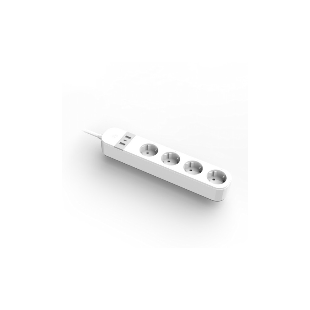 Produktbild för Gembird TSL-PS-S4U-01-W - smart kraftlist - 3680 watt