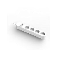 Produktbild för Gembird TSL-PS-S4U-01-W - smart kraftlist - 3680 watt