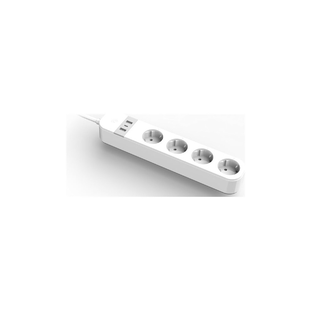 Produktbild för Gembird TSL-PS-S4U-01-W - smart kraftlist - 3680 watt
