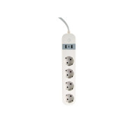 Produktbild för Gembird TSL-PS-S4U-01-W - smart kraftlist - 3680 watt