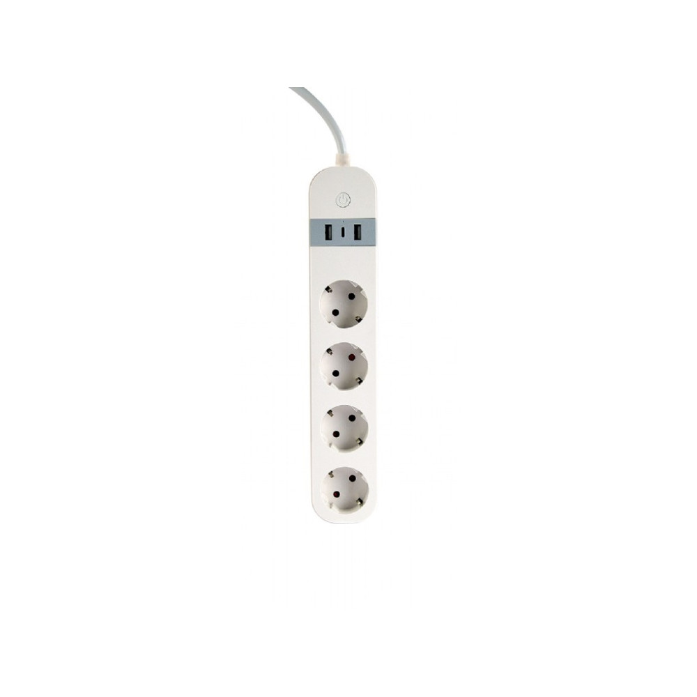 Produktbild för Gembird TSL-PS-S4U-01-W - smart kraftlist - 3680 watt
