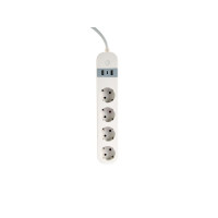Produktbild för Gembird TSL-PS-S4U-01-W - smart kraftlist - 3680 watt