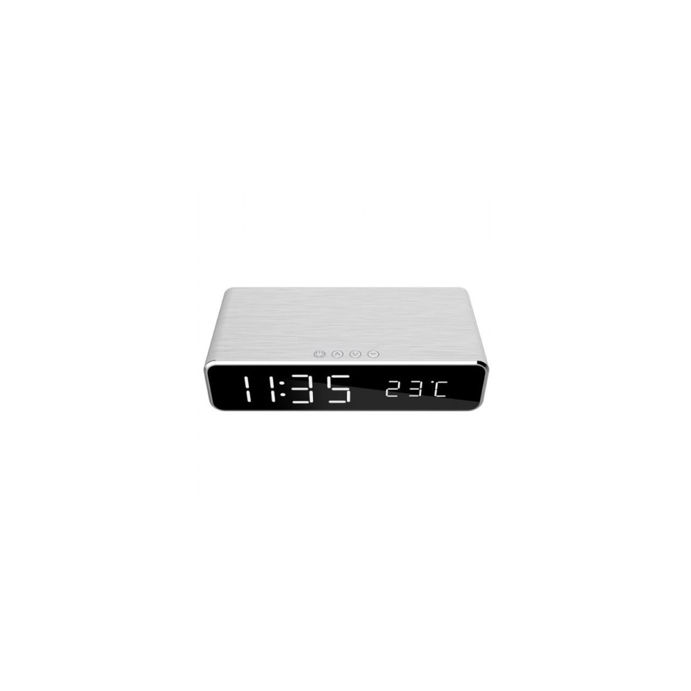 Produktbild för Gembird DAC-WPC-01 - väckarklocka - rektangulär - elektronisk - skrivbord - svart