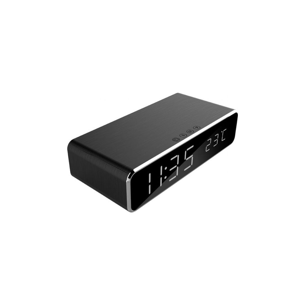 Produktbild för Gembird DAC-WPC-01 - väckarklocka - rektangulär - elektronisk - skrivbord - svart