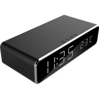 Produktbild för Gembird DAC-WPC-01 - väckarklocka - rektangulär - elektronisk - skrivbord - svart
