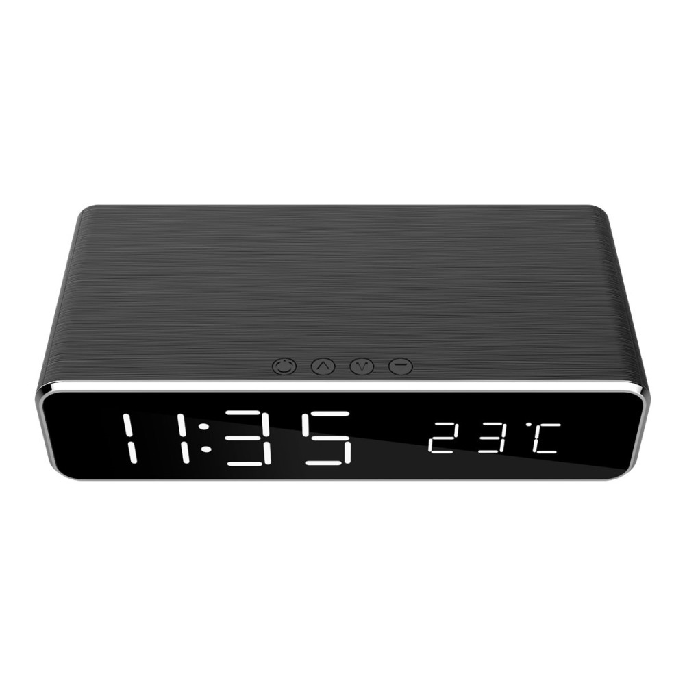Produktbild för Gembird DAC-WPC-01 - väckarklocka - rektangulär - elektronisk - skrivbord - svart