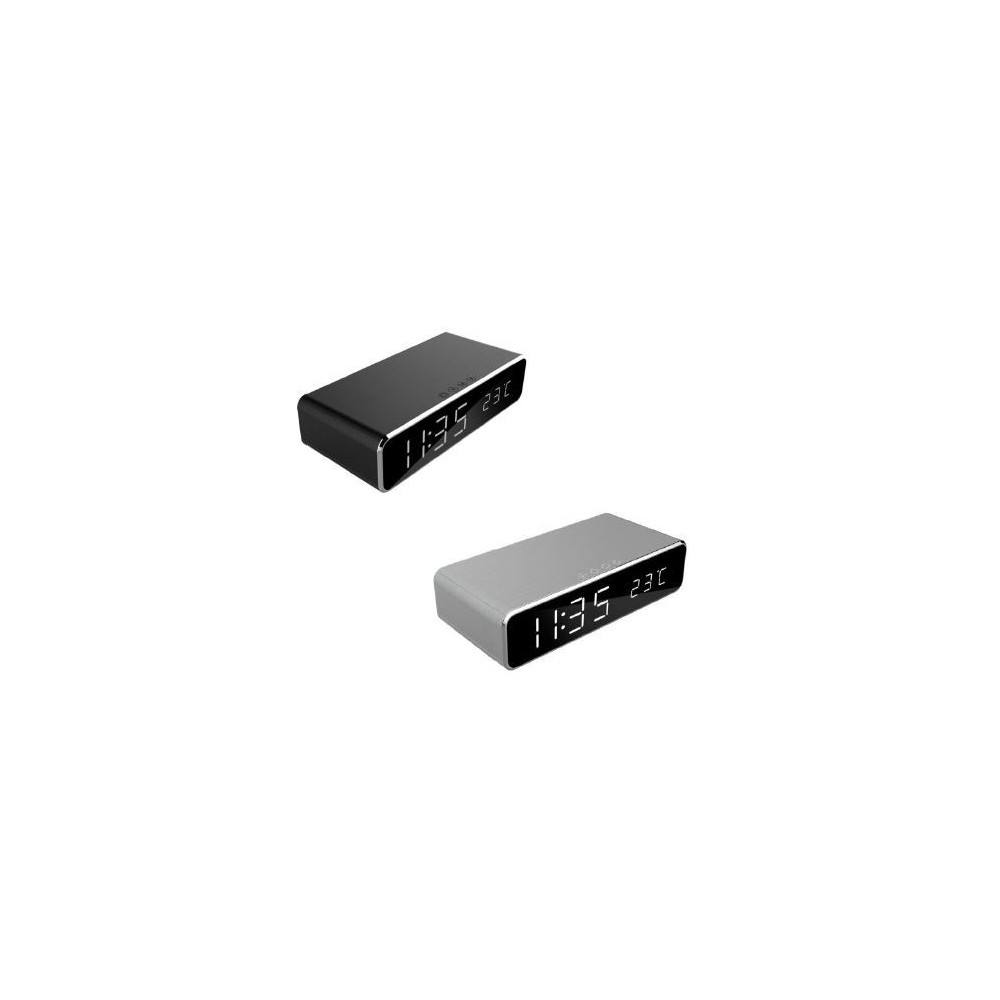 Produktbild för Gembird DAC-WPC-01 - väckarklocka - rektangulär - elektronisk - skrivbord - svart