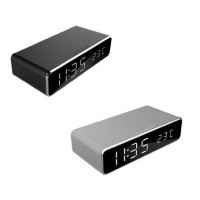 Produktbild för Gembird DAC-WPC-01 - väckarklocka - rektangulär - elektronisk - skrivbord - svart