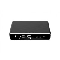 Produktbild för Gembird DAC-WPC-01 - väckarklocka - rektangulär - elektronisk - skrivbord - svart