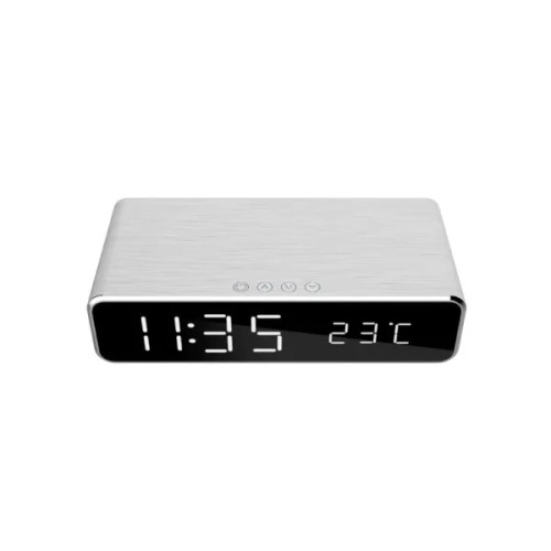 Gembird Gembird - väckarklocka - rektangulär - elektronisk - skrivbord - silver