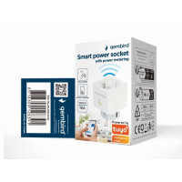Produktbild för Gembird TSL-PS-S1M-01-W - smart kontakt - 802.11b/g/n - vit