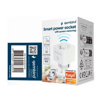 Produktbild för Gembird TSL-PS-S1M-01-W - smart kontakt - 802.11b/g/n - vit