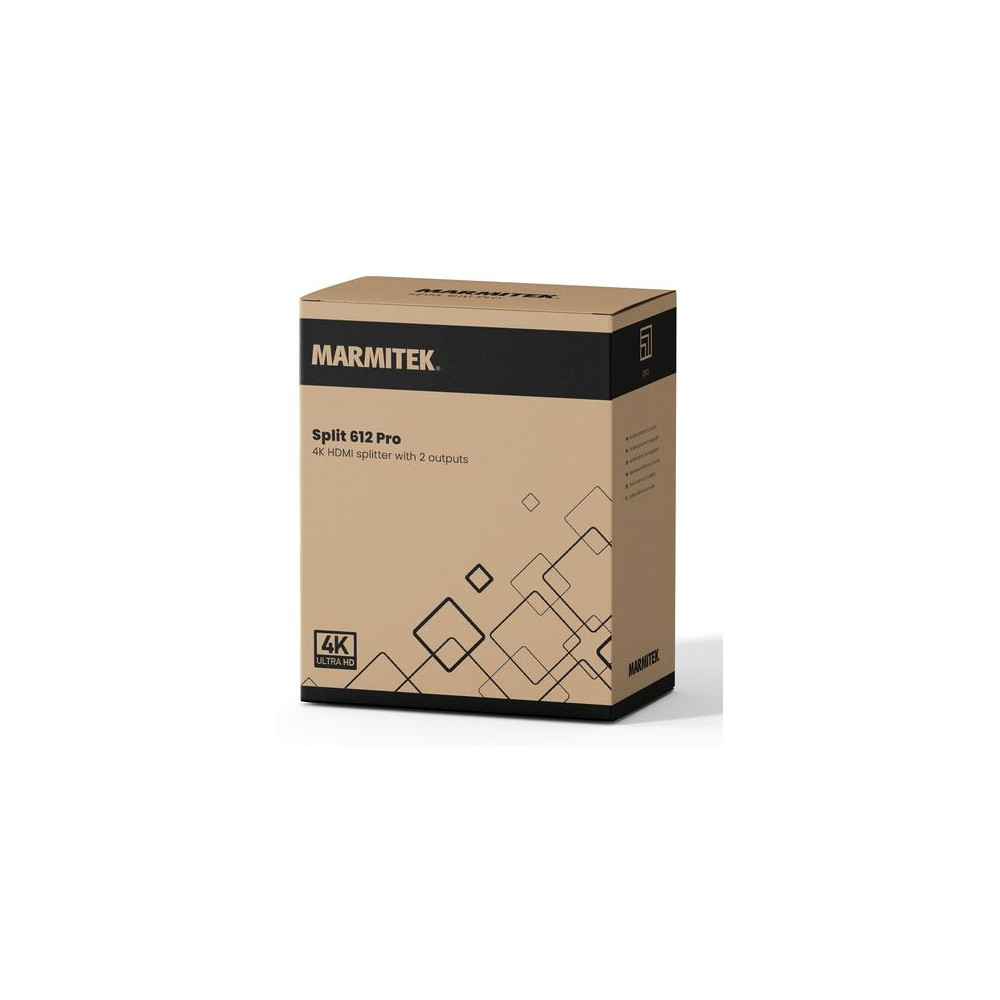 Produktbild för Marmitek Split 612 Pro, HDMI, 2x HDMI, 2.0b, 3840 x 2160 pix...