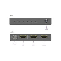 Produktbild för Marmitek Split 612 Pro, HDMI, 2x HDMI, 2.0b, 3840 x 2160 pix...