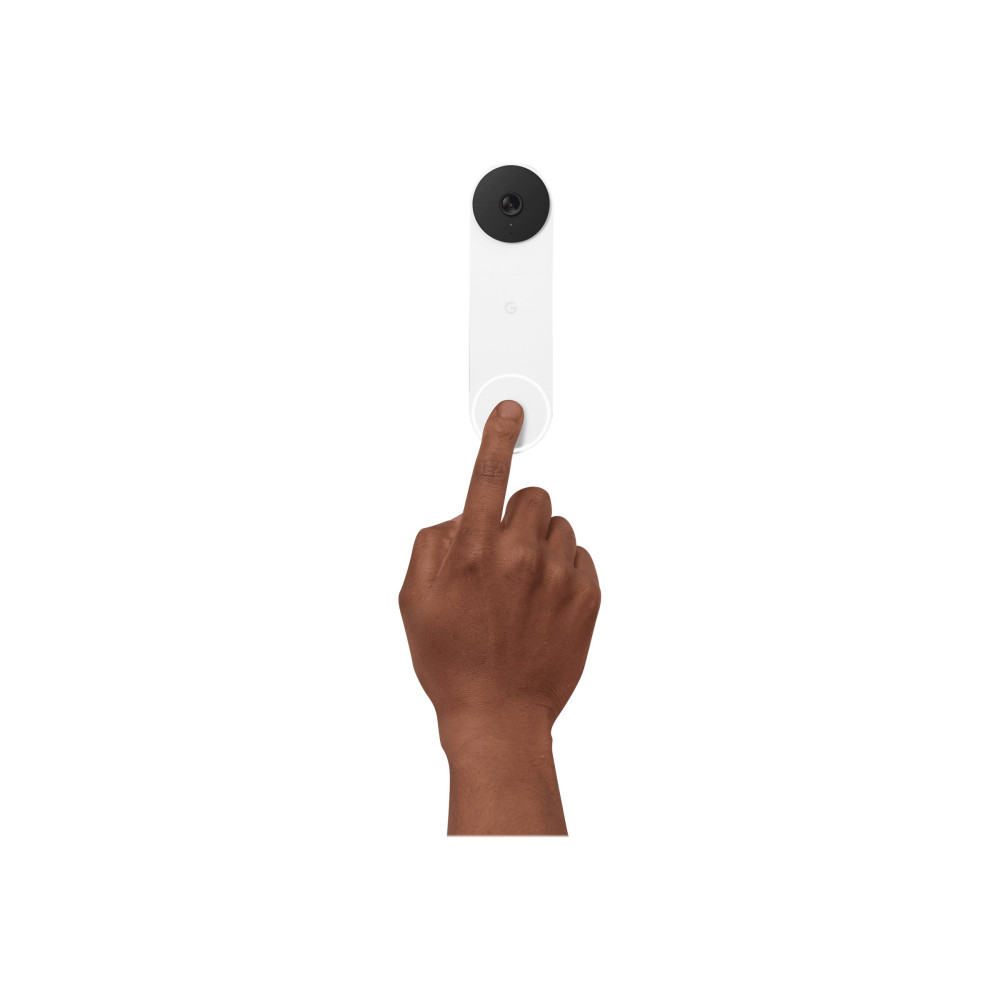 Produktbild för Google Nest - dörrklocka - Bluetooth, 802.11a/b/g/n - snö