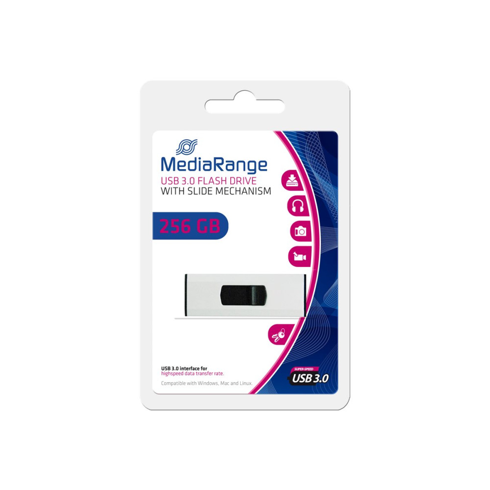 Produktbild för MediaRange - USB flash-enhet - 256 GB