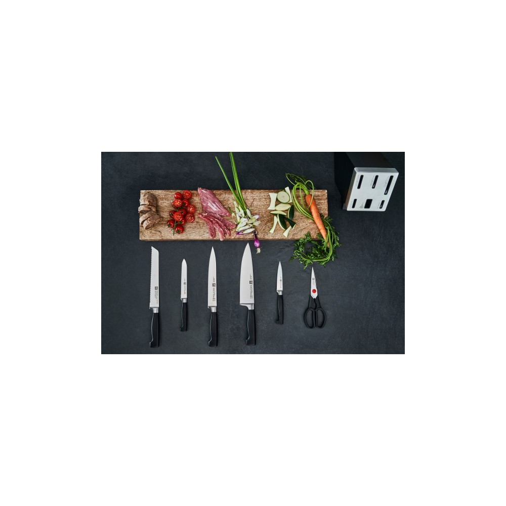 Produktbild för ZWILLING FOUR STAR Knivset med självslipande block 7 delar....