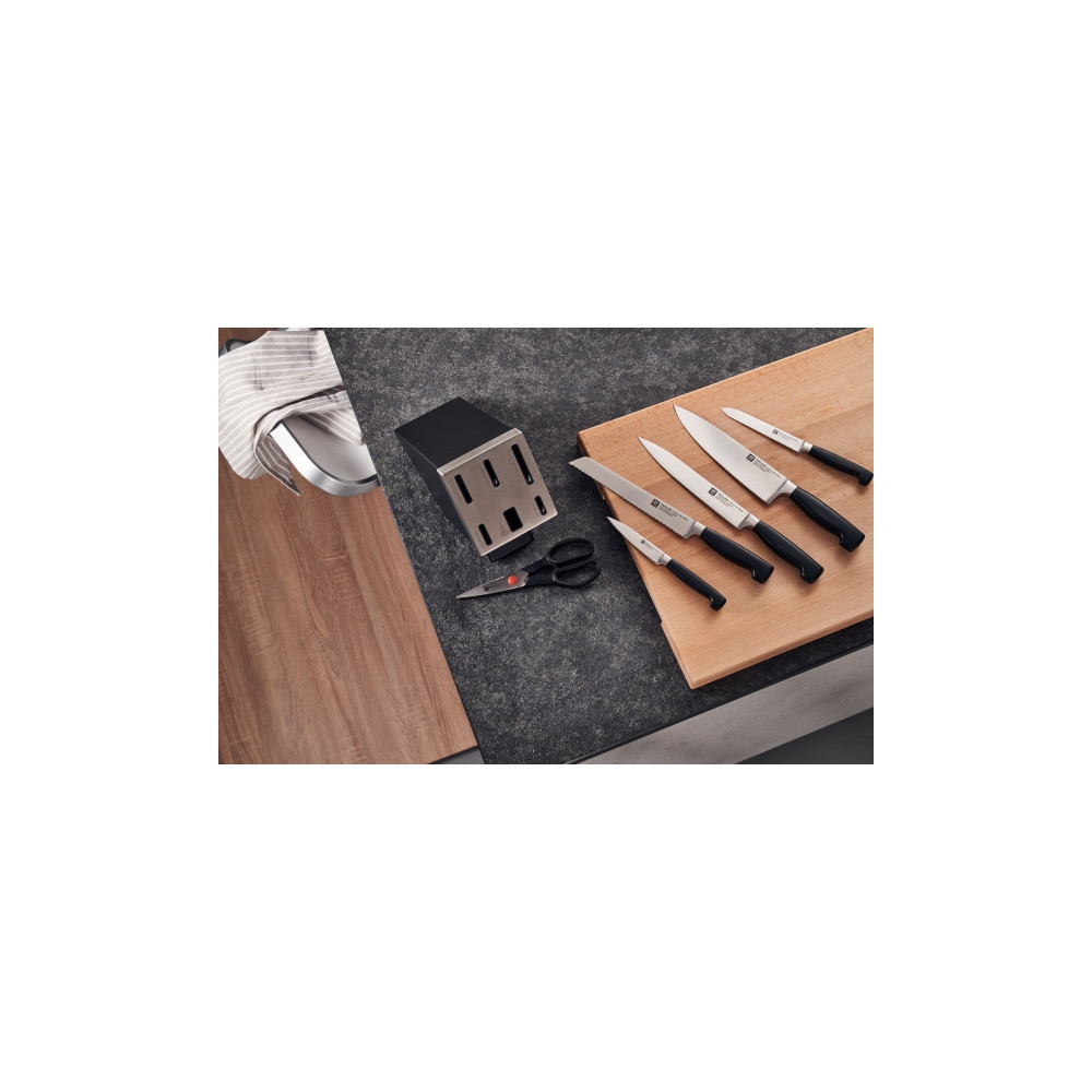 Produktbild för ZWILLING FOUR STAR Knivset med självslipande block 7 delar....