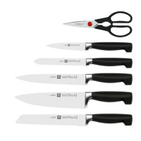 Produktbild för ZWILLING FOUR STAR Knivset med självslipande block 7 delar....