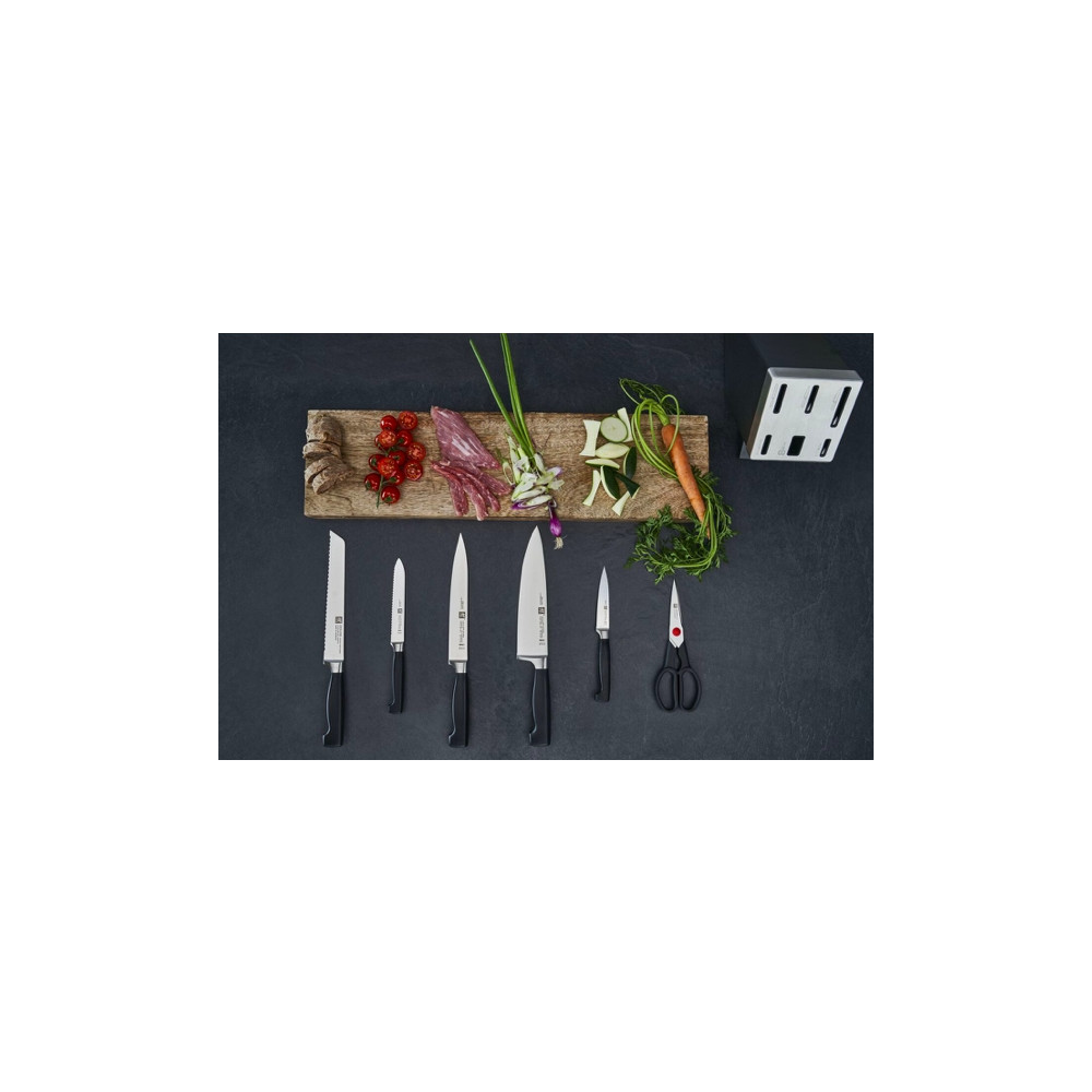 Produktbild för ZWILLING FOUR STAR Knivset med självslipande block 7 delar....
