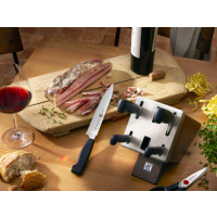 Produktbild för ZWILLING FOUR STAR Knivset med självslipande block 7 delar....