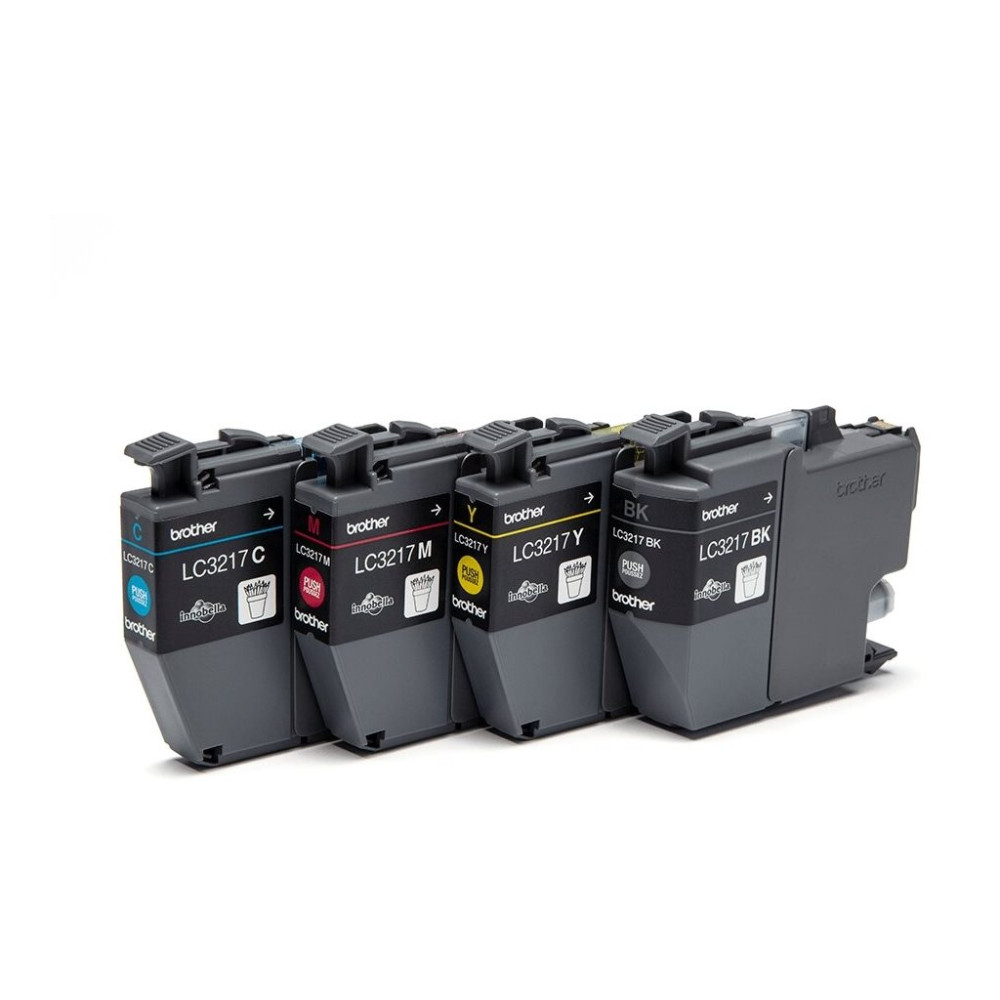 Produktbild för Brother LC3217 Value Pack - 4-pack - svart, gul, cyan, magenta - original - bläckpatron