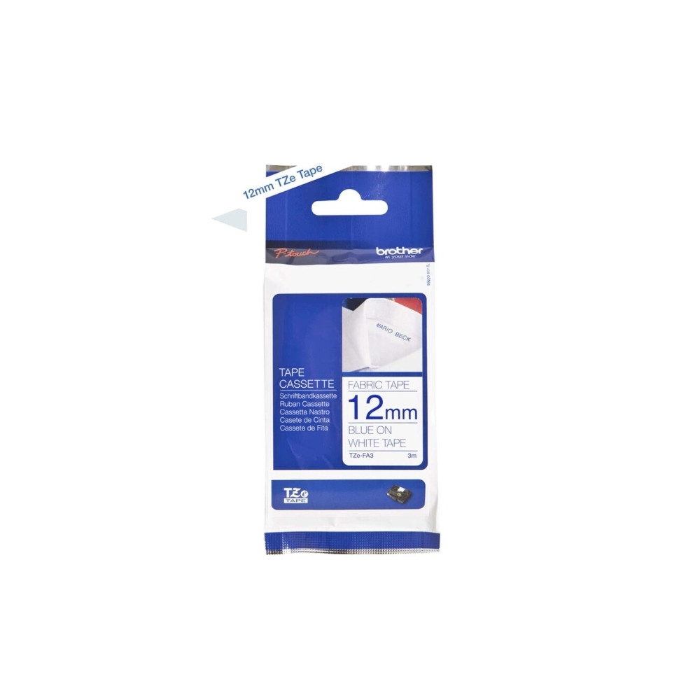 Produktbild för Brother TZe-FA3 - påstrykningstejp - 1 kassett(er) - Rulle (1,2 cm x 3 m)