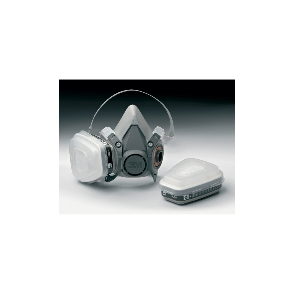 Produktbild för Halvmask 3M™ 6200 storlek M