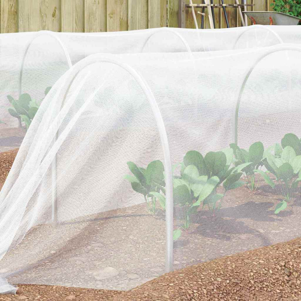 Produktbild för Insektsnät Vit 2 x 5 m polyeten