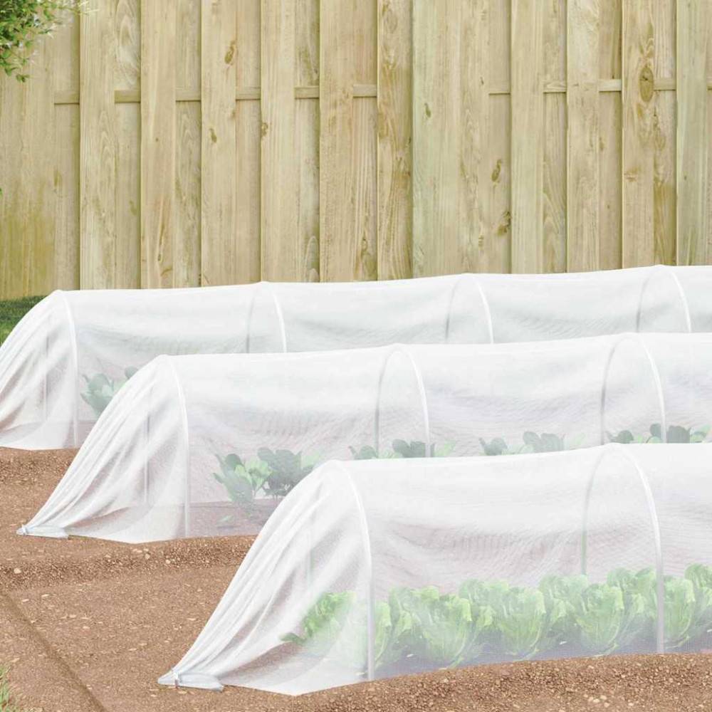 Produktbild för Insektsnät Vit 2 x 25 m polyeten