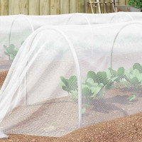 Produktbild för Insektsnät Vit 2 x 25 m polyeten