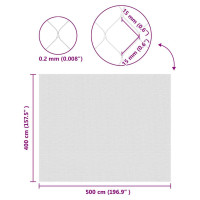 Produktbild för Fågel Skyddsnät Grön 4 x 5 m polyeten