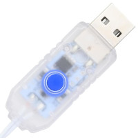Produktbild för Konstgjord julgran med 150 LED-lampor med stativ Vit 180 cm PVC