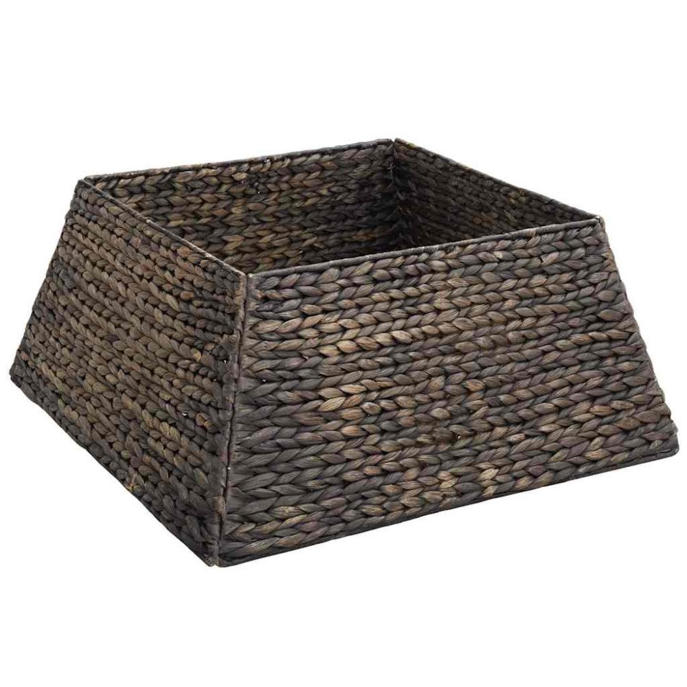 Produktbild för Julträdskrage Svart 60 x 60 x 28 cm Vattenhyacint