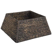 Produktbild för Julträdskrage Svart 60 x 60 x 28 cm Vattenhyacint