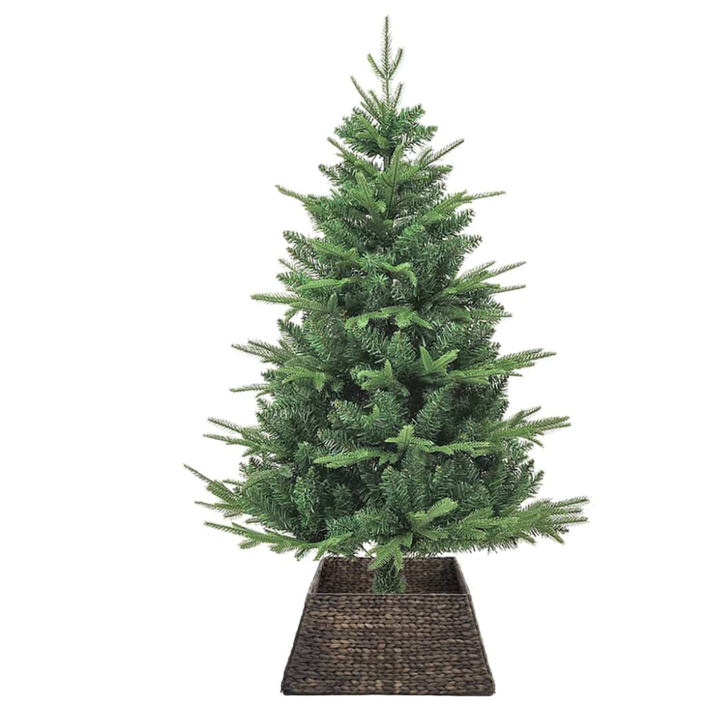 Produktbild för Julträdskrage Svart 60 x 60 x 28 cm Vattenhyacint