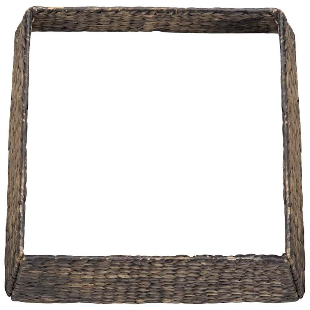 Produktbild för Julträdskrage Svart 60 x 60 x 28 cm Vattenhyacint