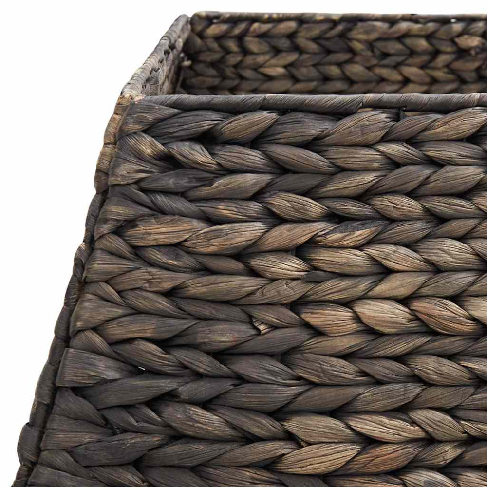 Produktbild för Julträdskrage Svart 60 x 60 x 28 cm Vattenhyacint