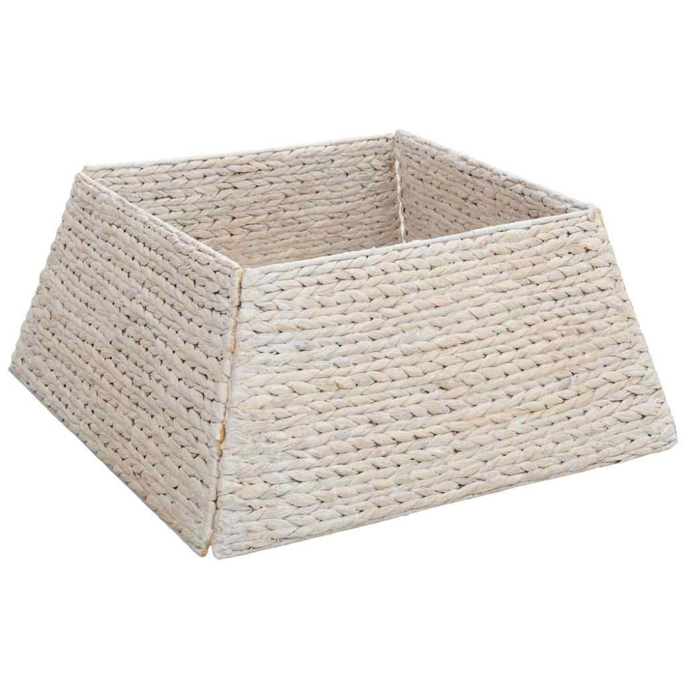 Produktbild för Julträdskrage Vit 60 x 60 x 28 cm Vattenhyacint