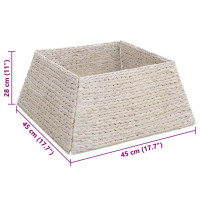 Produktbild för Julträdskrage Vit 60 x 60 x 28 cm Vattenhyacint
