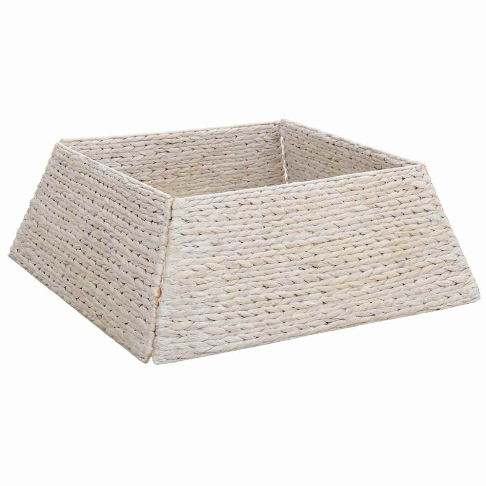 Produktbild för Julträdskrage Vit 70 x 70 x 28 cm Vattenhyacint