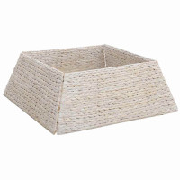 Produktbild för Julträdskrage Vit 70 x 70 x 28 cm Vattenhyacint
