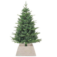 Produktbild för Julträdskrage Vit 70 x 70 x 28 cm Vattenhyacint