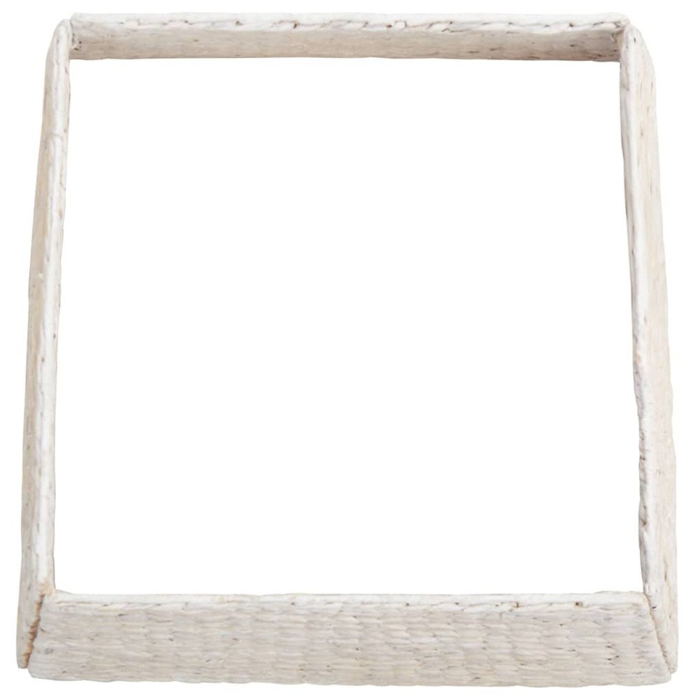 Produktbild för Julträdskrage Vit 70 x 70 x 28 cm Vattenhyacint