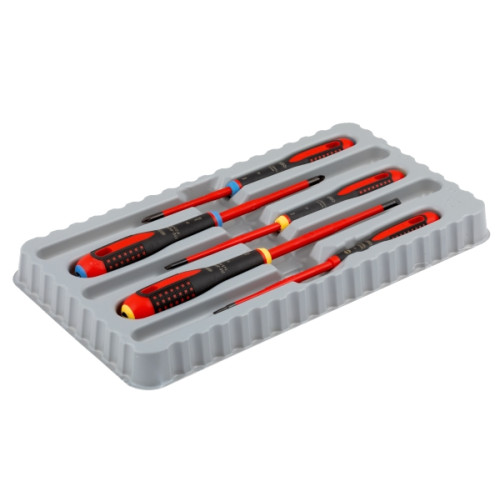 BAHCO BAHCO ERGO LAUS Skruvmejslar 0,5x3,0x75 mm 0,8x4,0x100 mm 1,...